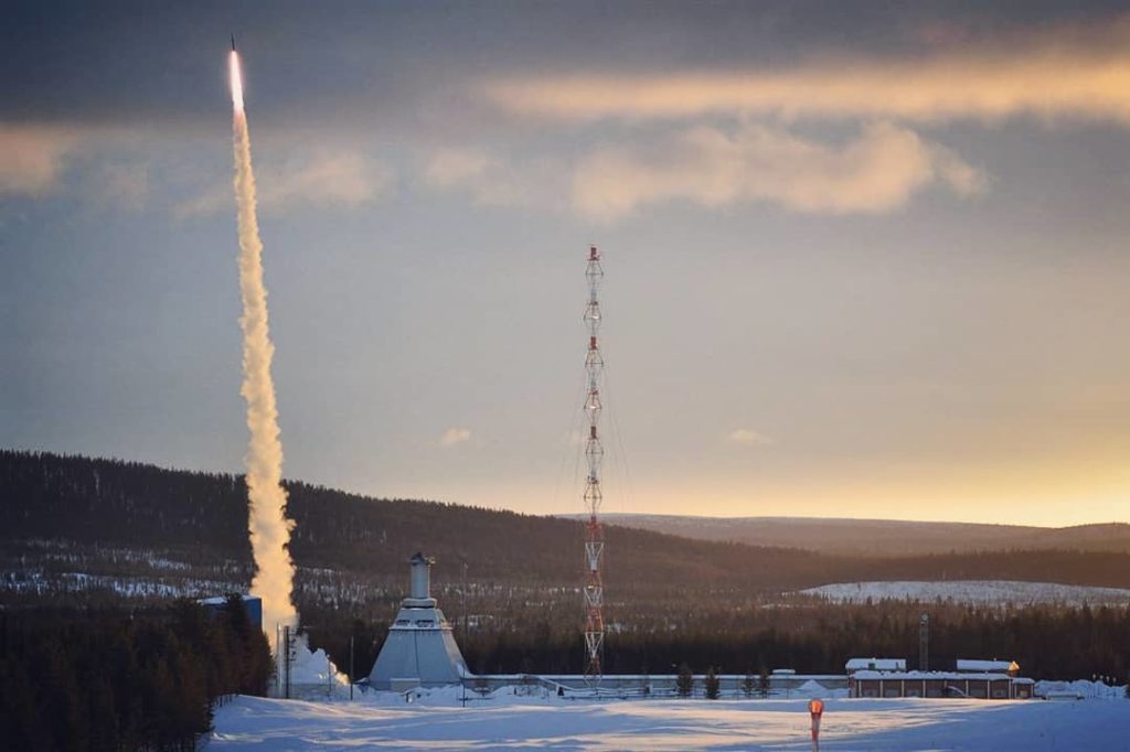 Rexus rocket launch in Kiruna, Sweden